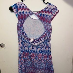 Casual tie-dye girls dress